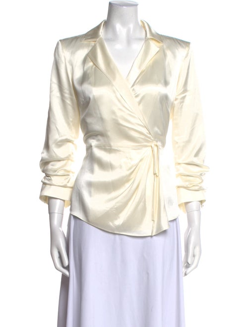 Cinq à Sept Silk V-Neck Blouse