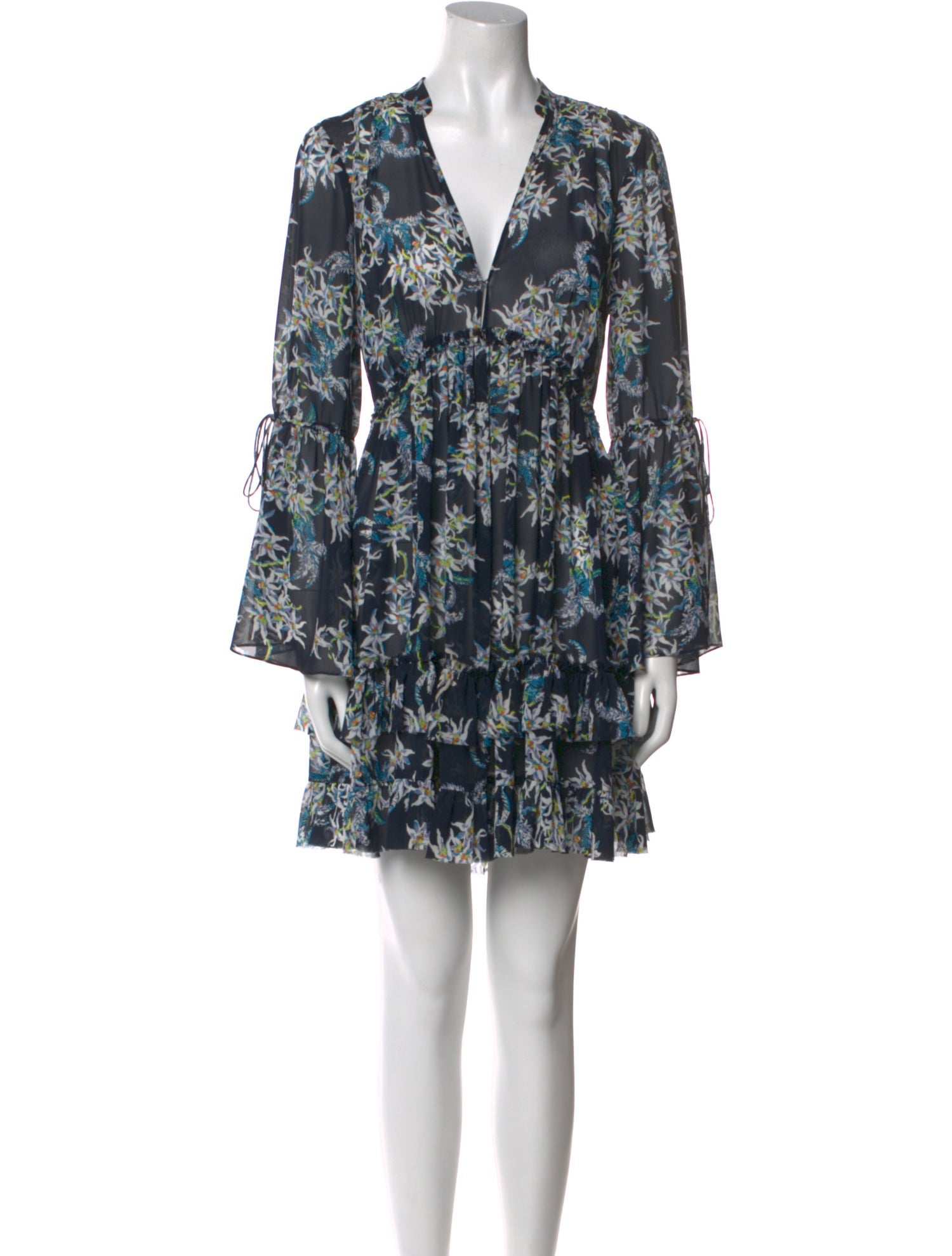 Cinq à Sept Floral Print Mini Dress