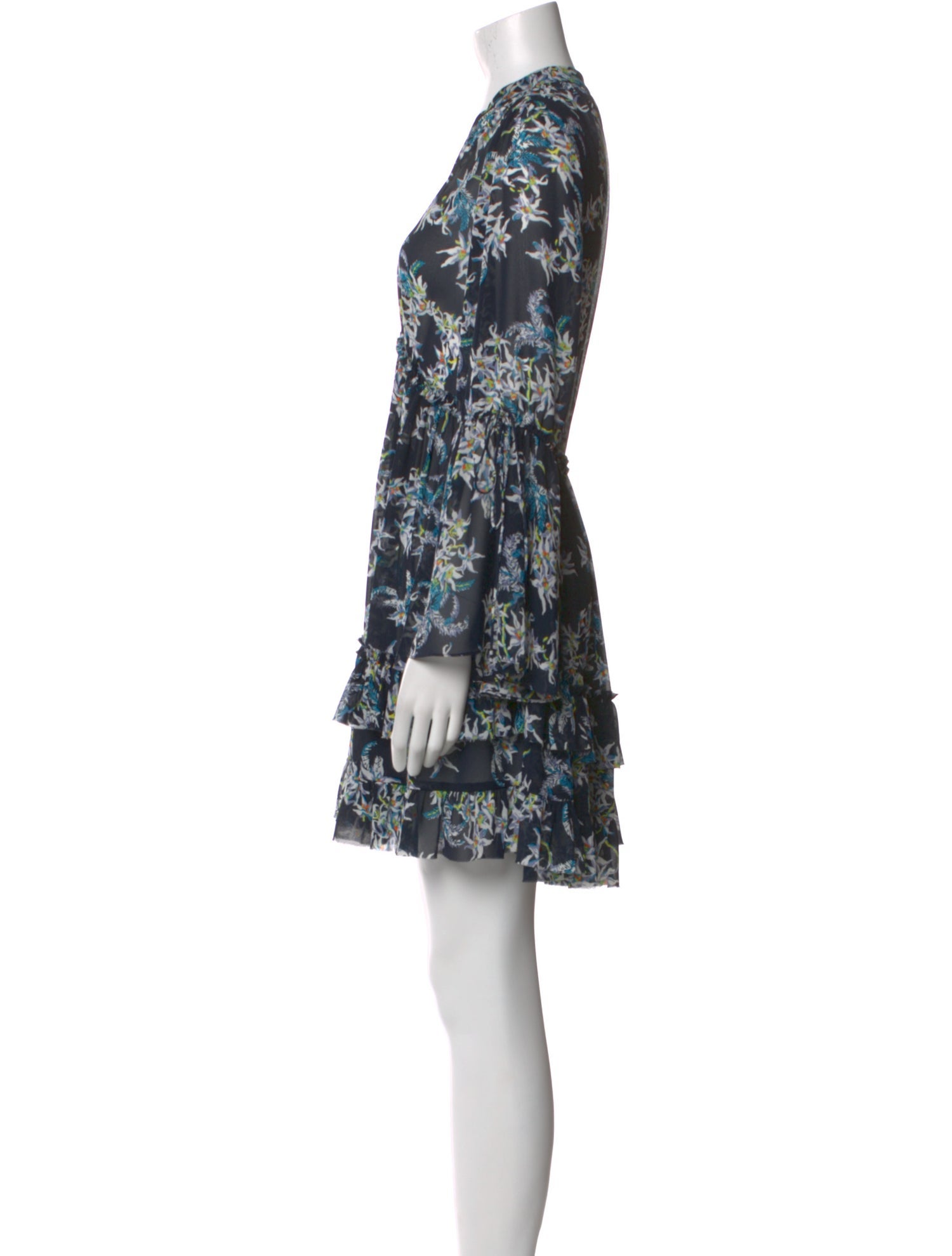 Cinq à Sept Floral Print Mini Dress