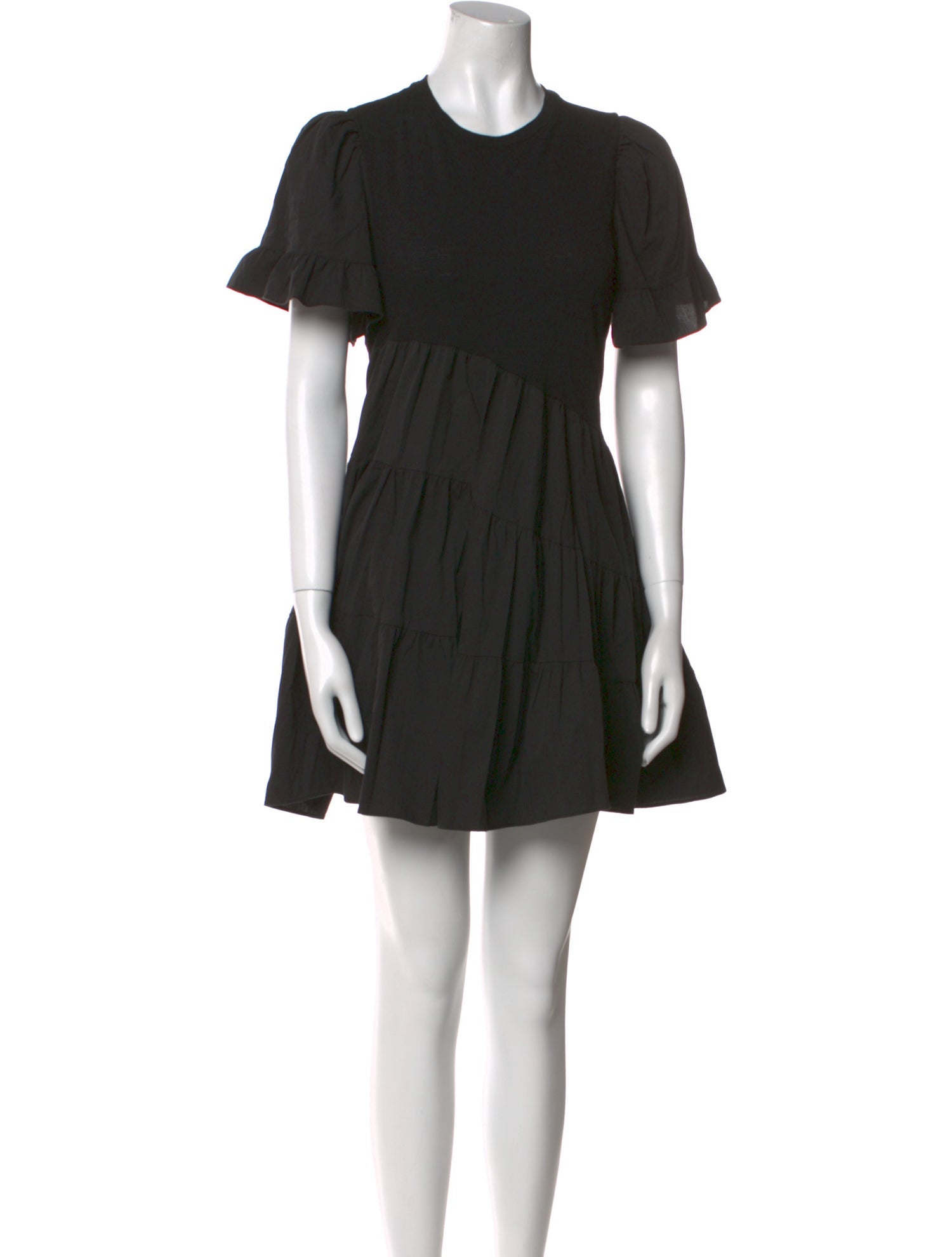 Cinq à Sept Crew Neck Short Sleeve Tunic