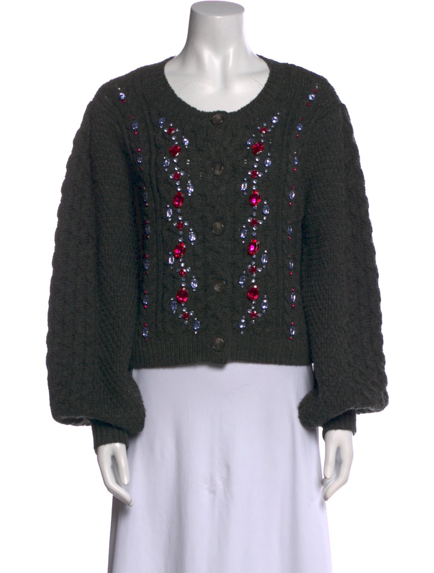 Cinq à Sept Printed Crew Neck Sweater w/ Tags