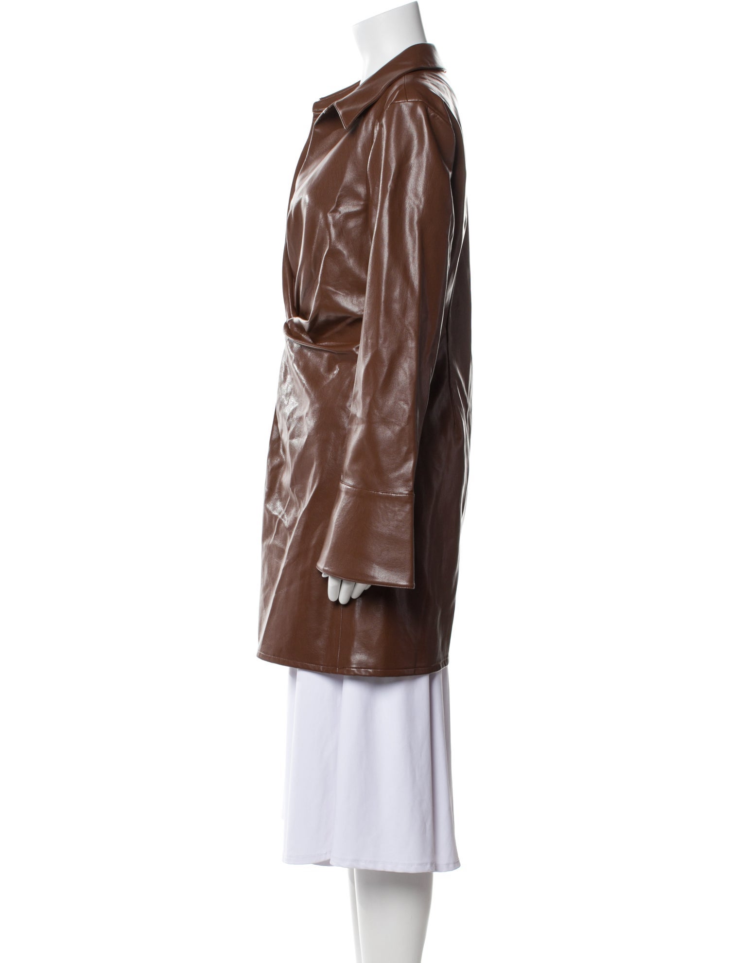 Cinq à Sept Leather Trench Coat