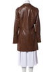 Cinq à Sept Leather Trench Coat
