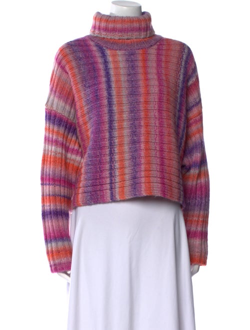 Cinq à Sept Striped Turtleneck Sweater