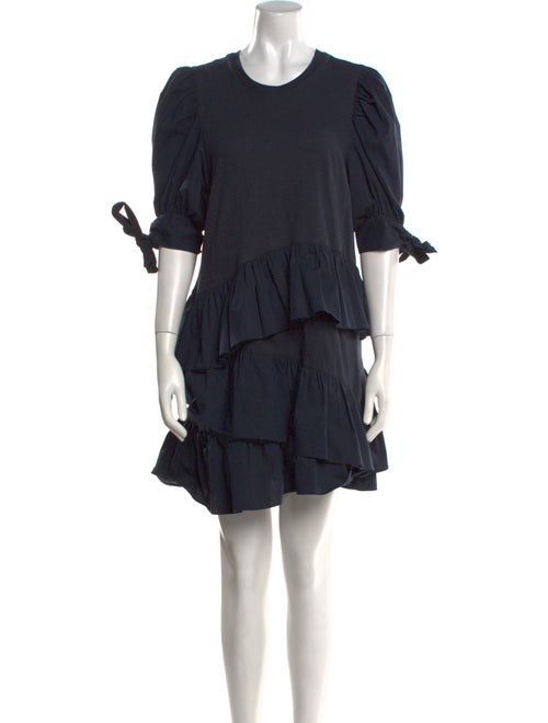 Cinq à Sept Crew Neck Mini Dress