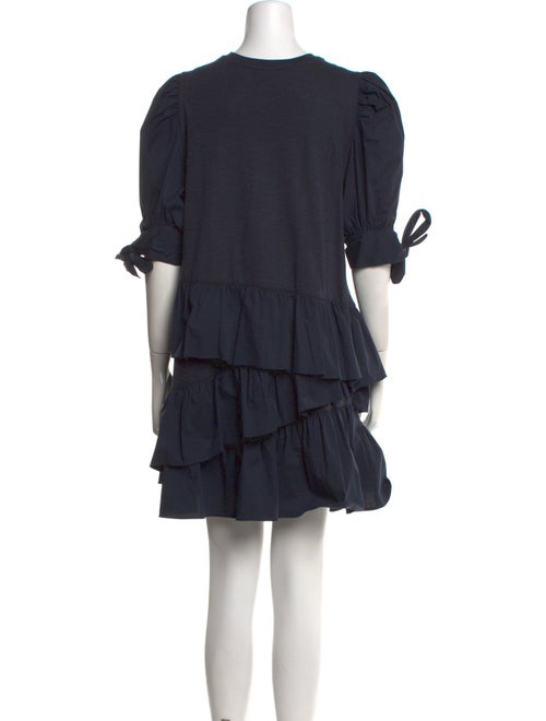 Cinq à Sept Crew Neck Mini Dress