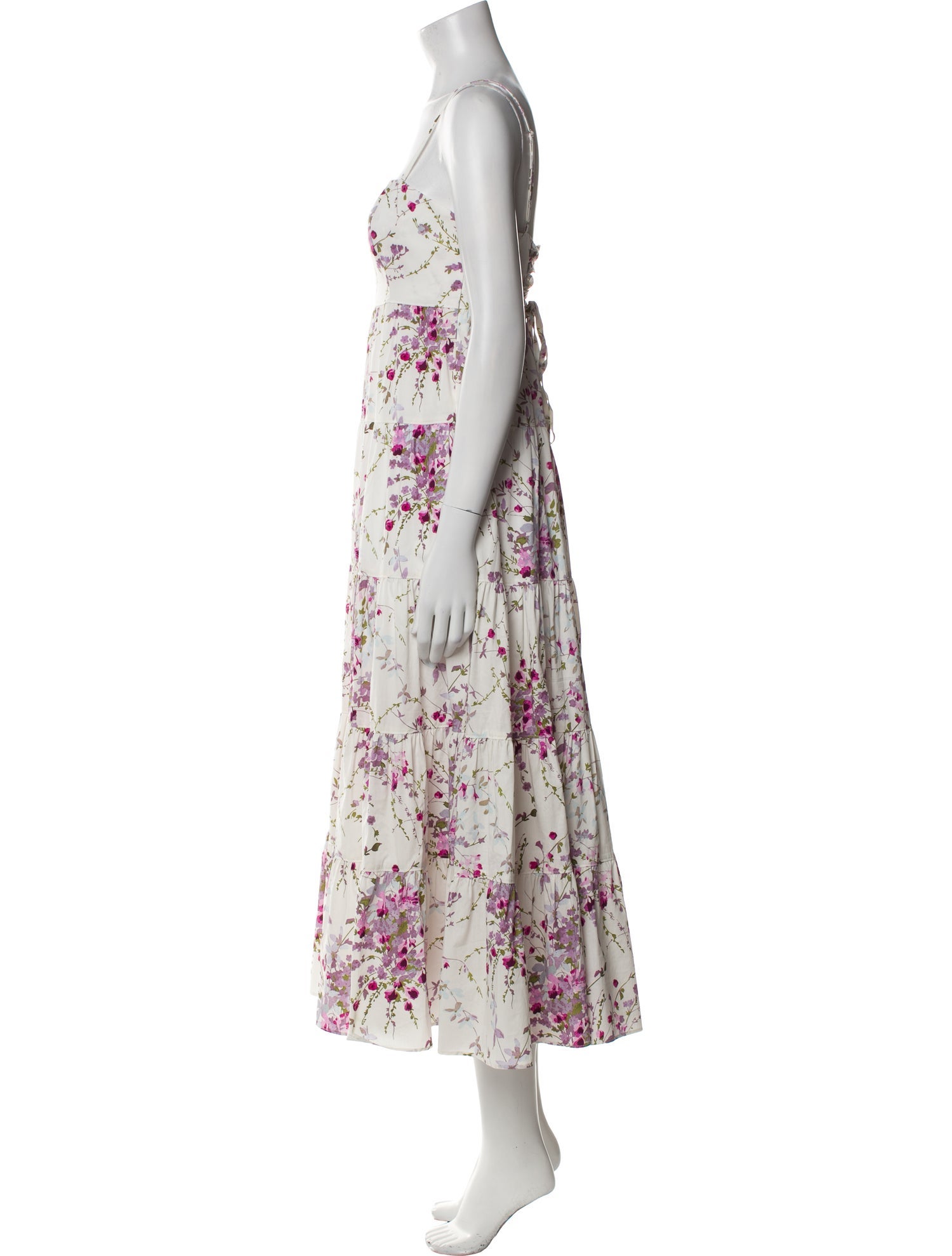 Cinq à Sept Floral Print Long Dress