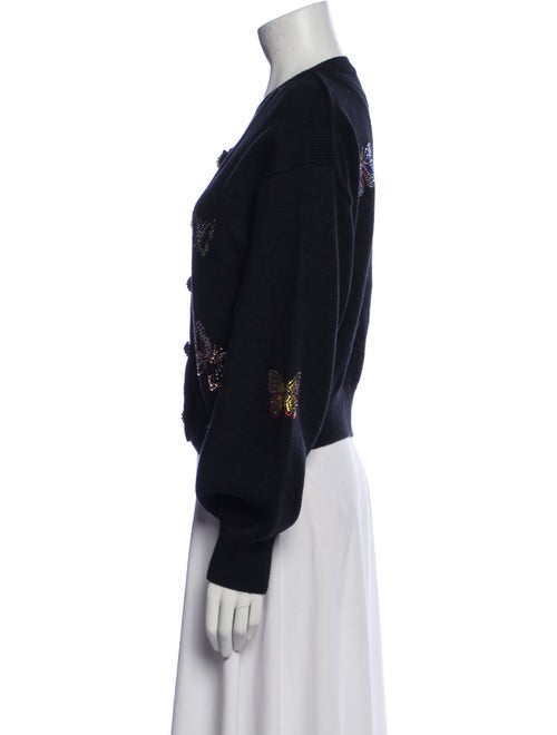 Cinq à Sept Graphic Print Crew Neck Sweater