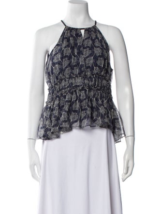 Cinq à Sept Silk Printed Blouse