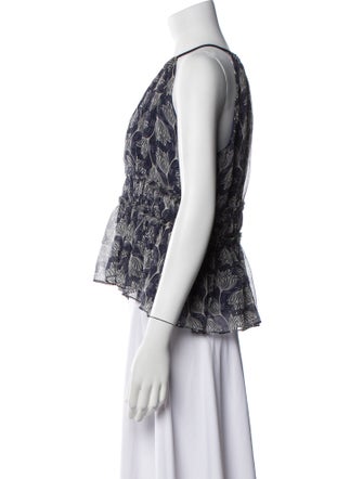 Cinq à Sept Silk Printed Blouse