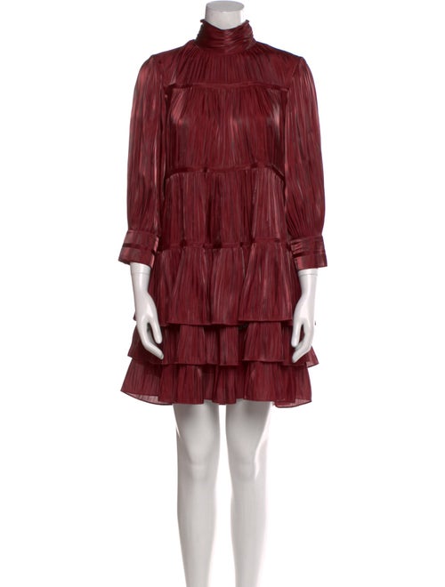 Cinq à Sept Mock Neck Mini Dress