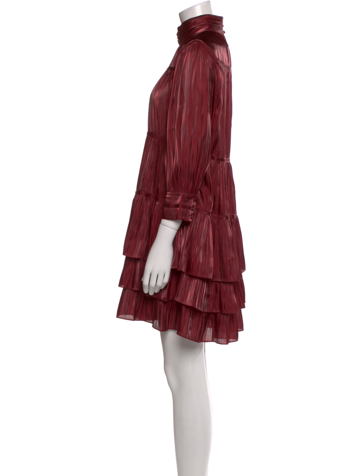 Cinq à Sept Mock Neck Mini Dress