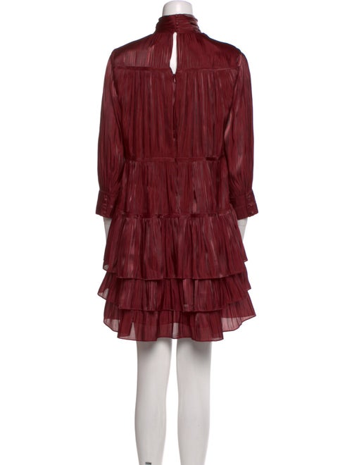 Cinq à Sept Mock Neck Mini Dress