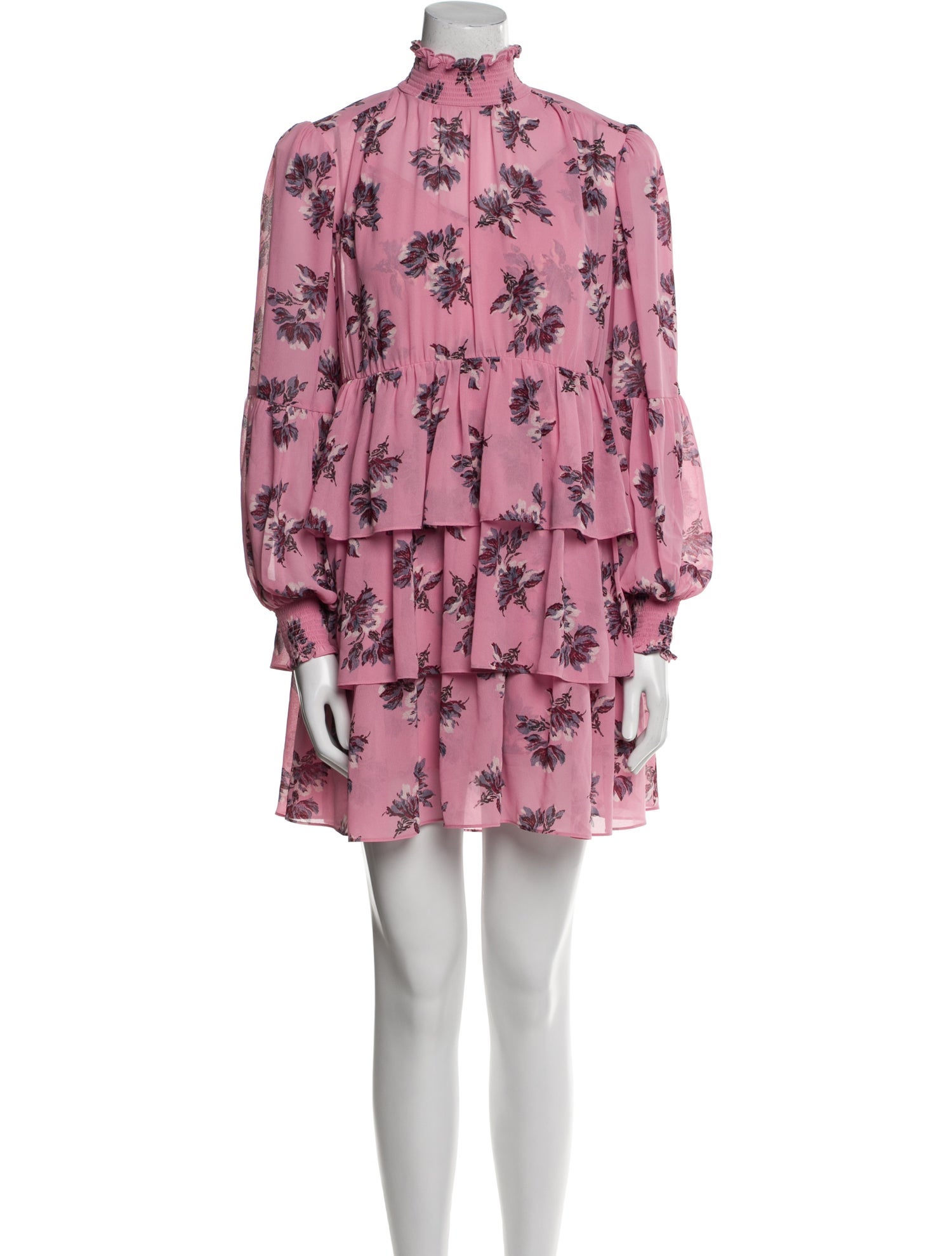 Cinq à Sept Floral Print Mini Dress w/ Tags