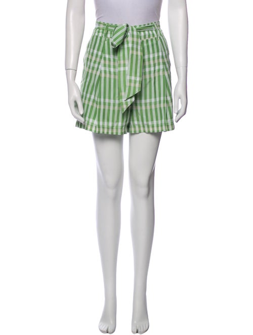 Cinq à Sept Plaid Print Mini Shorts