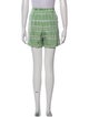 Cinq à Sept Plaid Print Mini Shorts