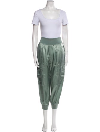 Cinq à Sept Silk Colorblock Pattern Pant Set