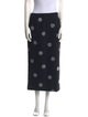 Cinq à Sept Polka Dot Print Midi Length Skirt