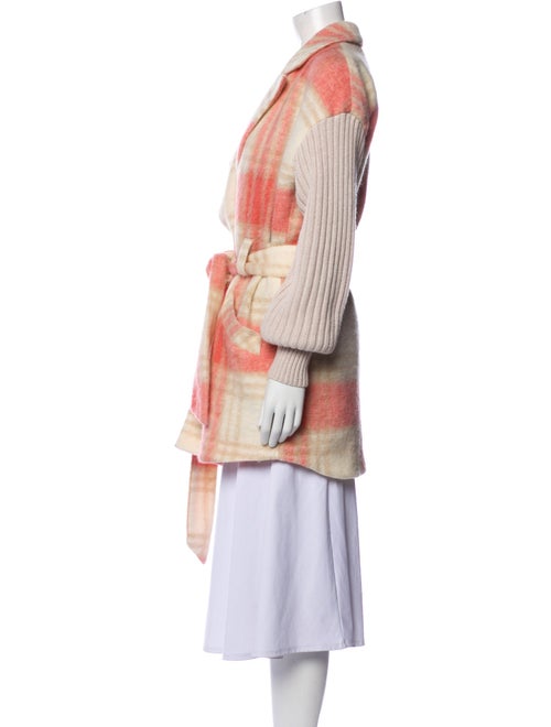 Cinq à Sept Plaid Print Coat