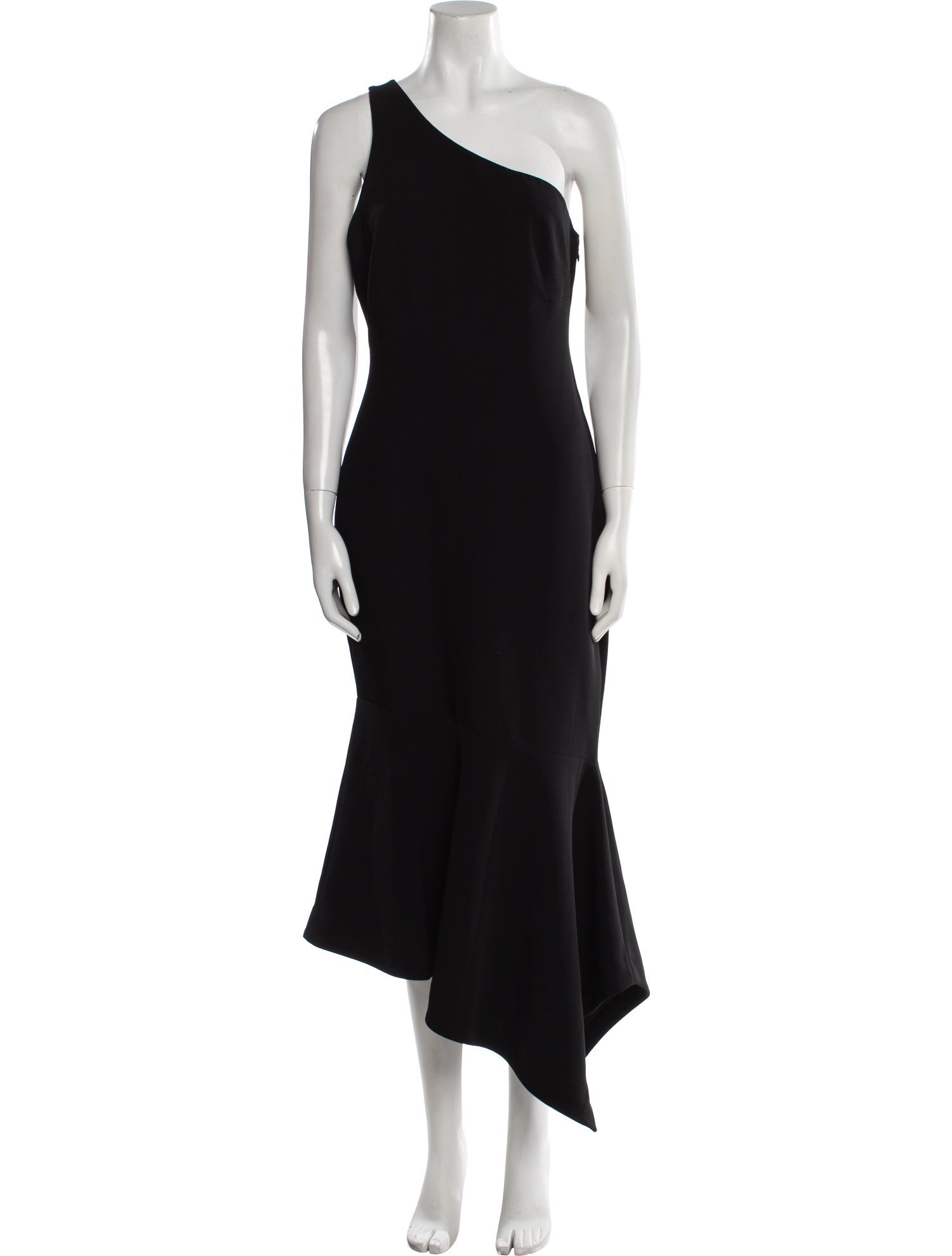 Cinq à Sept One-Shoulder Midi Length Dress