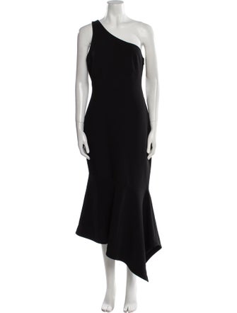Cinq à Sept One-Shoulder Midi Length Dress