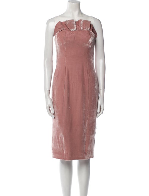 Cinq à Sept Square Neckline Knee-Length Dress