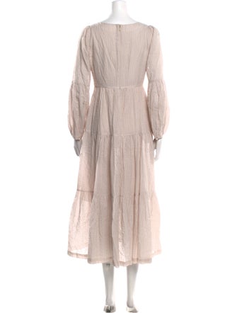 Cinq à Sept Scoop Neck Long Dress