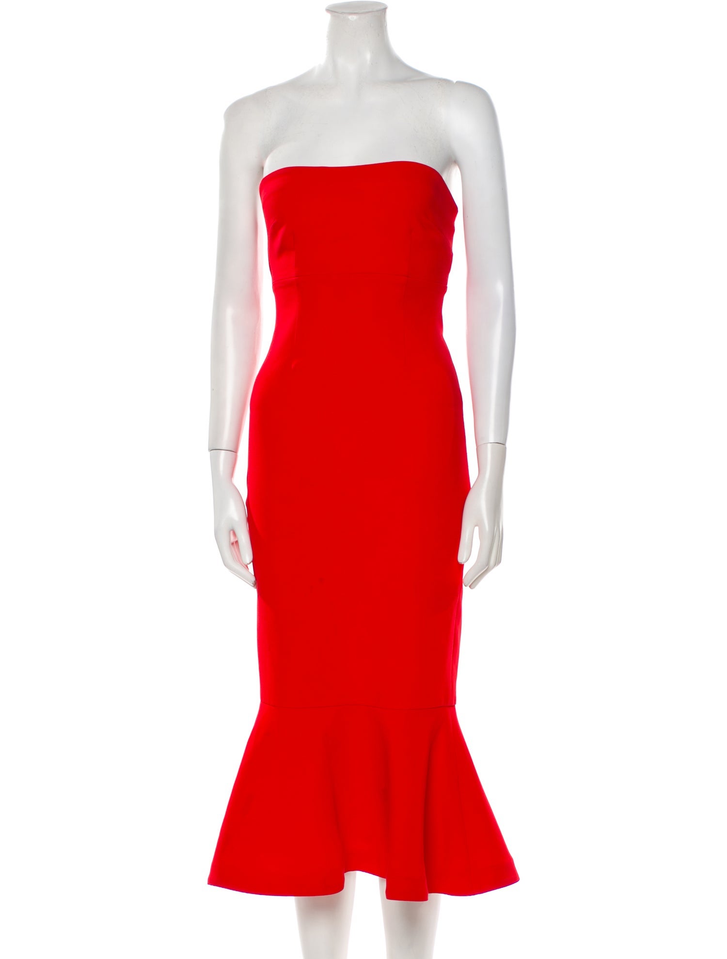 Cinq à Sept Strapless Midi Length Dress