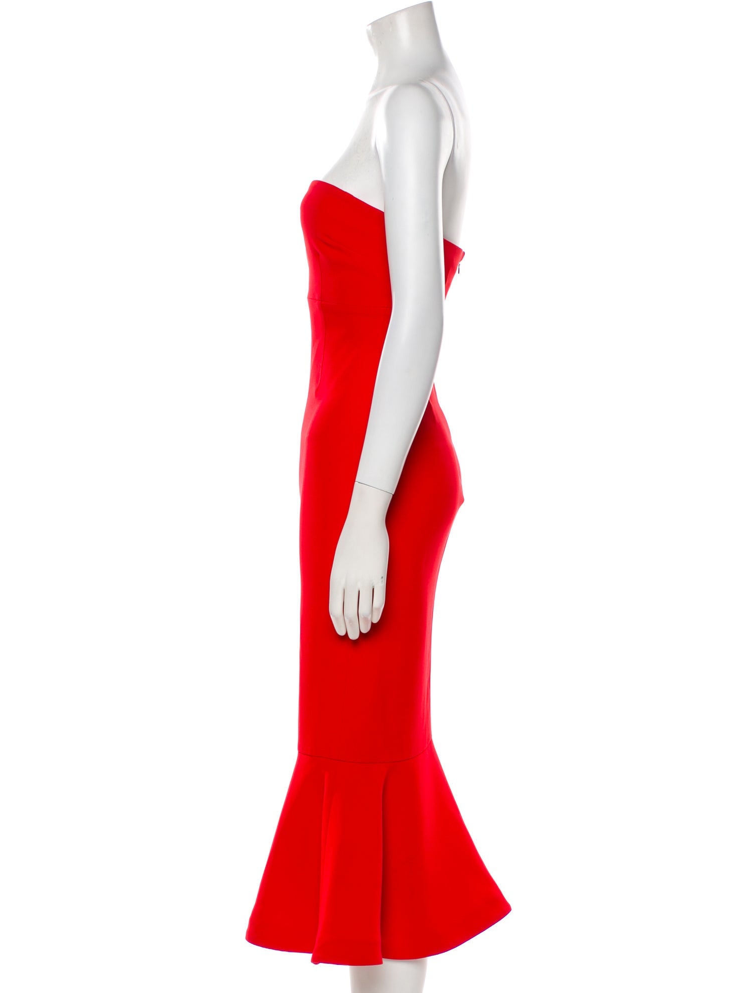 Cinq à Sept Strapless Midi Length Dress