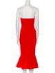 Cinq à Sept Strapless Midi Length Dress