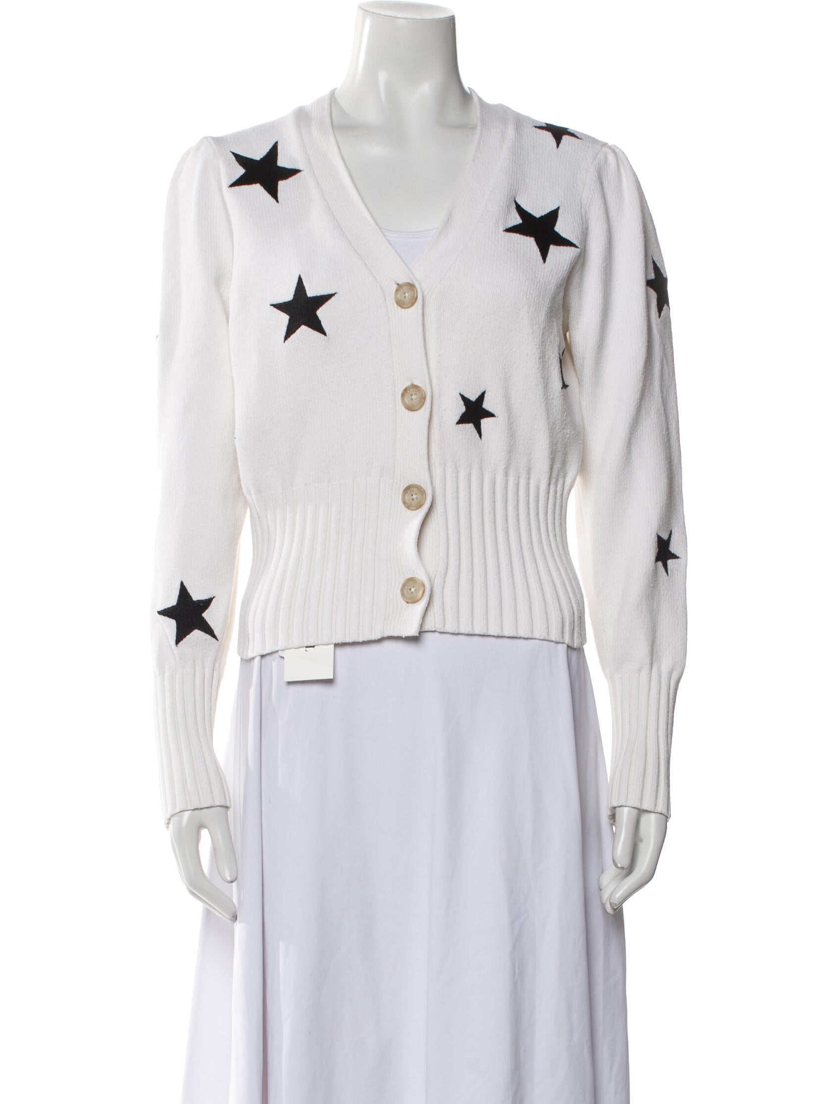 Cinq à Sept Printed V-Neck Sweater