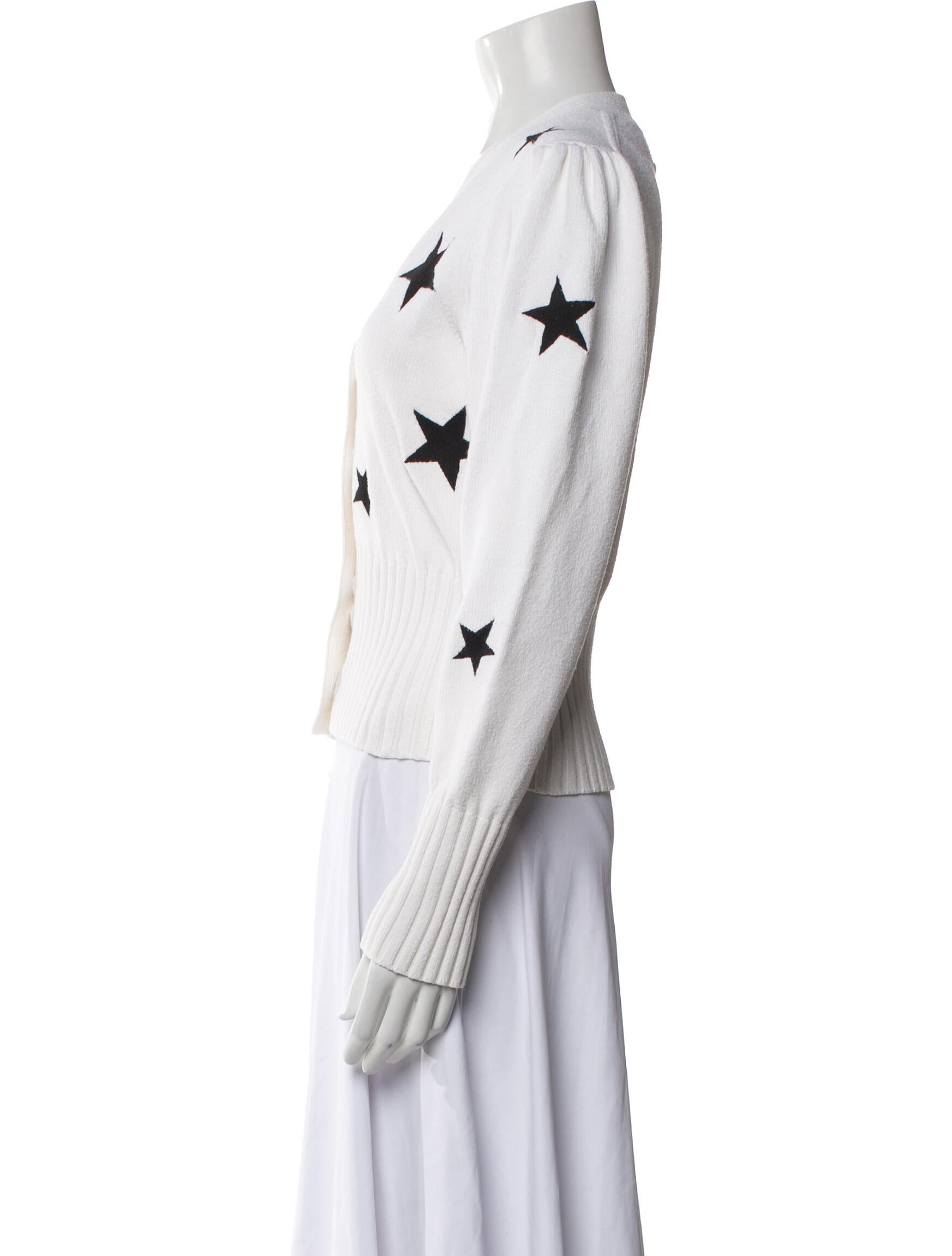 Cinq à Sept Printed V-Neck Sweater