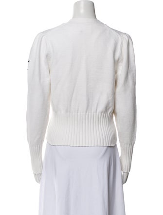 Cinq à Sept Printed V-Neck Sweater