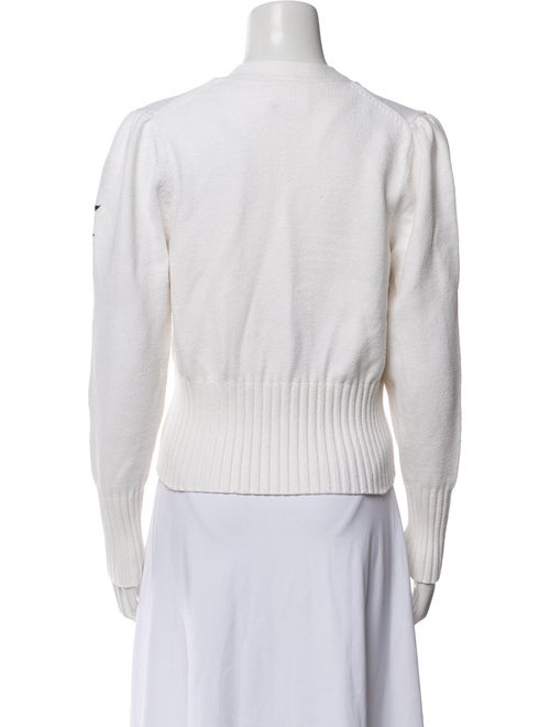 Cinq à Sept Printed V-Neck Sweater