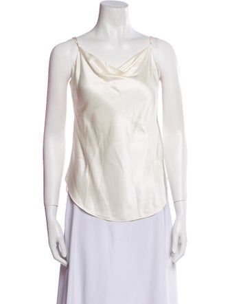 Cinq à Sept Silk Cowl Neck Top