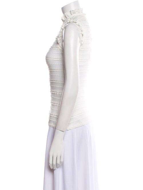 Cinq à Sept Mock Neck Sleeveless Top