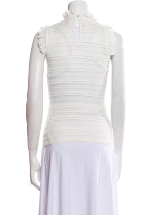 Cinq à Sept Mock Neck Sleeveless Top