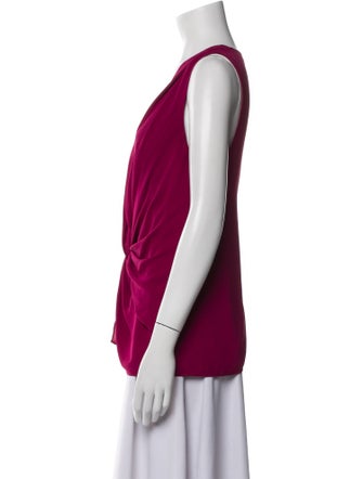 Cinq à Sept V-Neck Sleeveless Blouse