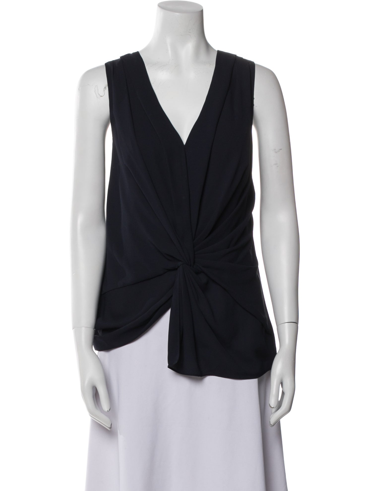 Cinq à Sept V-Neck Sleeveless Blouse w/ Tags