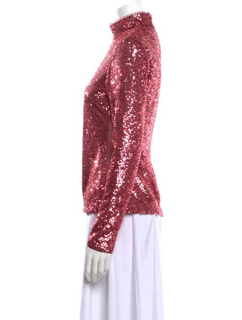 Cinq à Sept Mock Neck Long Sleeve Blouse