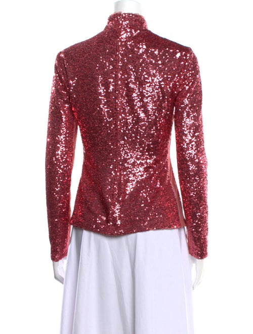 Cinq à Sept Mock Neck Long Sleeve Blouse