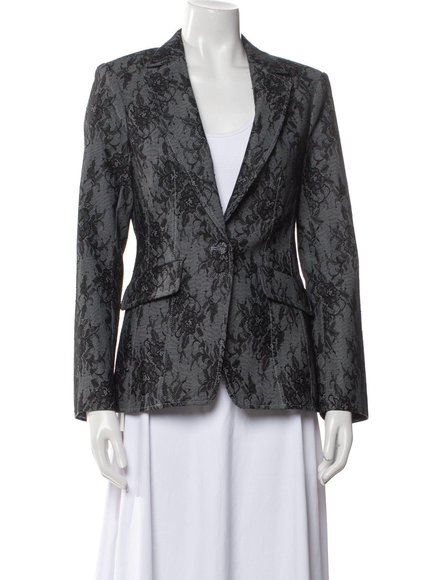 Cinq à Sept Floral Print Blazer