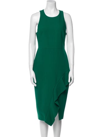 Cinq à Sept Crew Neck Midi Length Dress