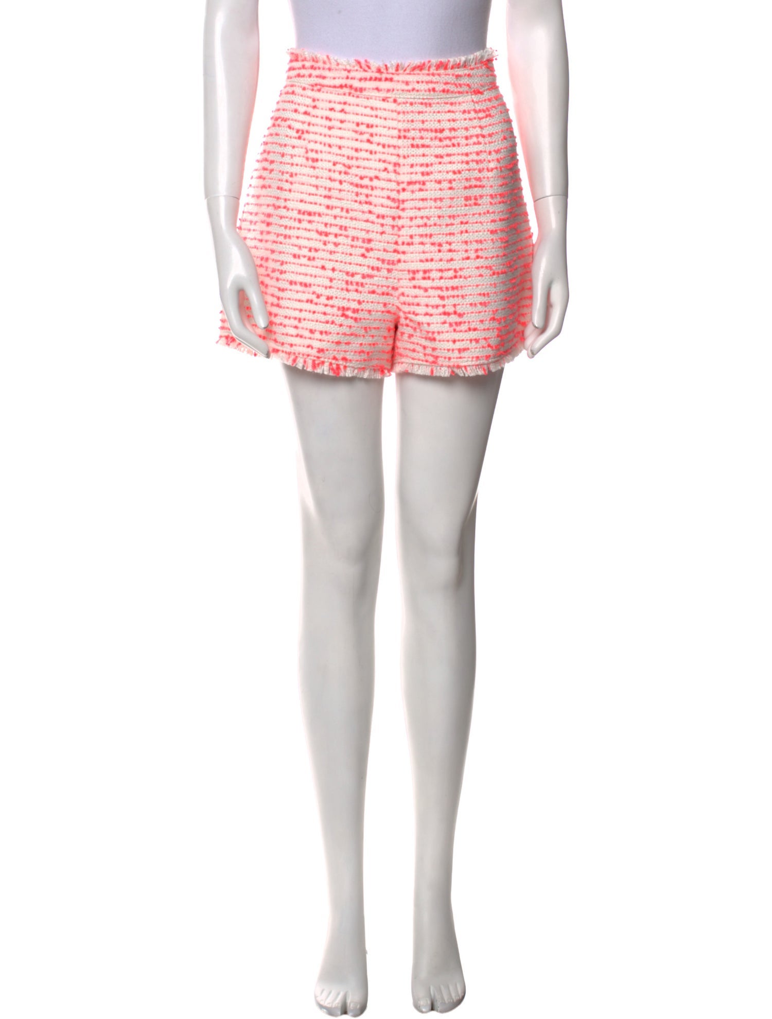 Cinq à Sept Tweed Pattern Mini Shorts