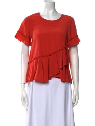 Cinq à Sept Silk Scoop Neck Blouse