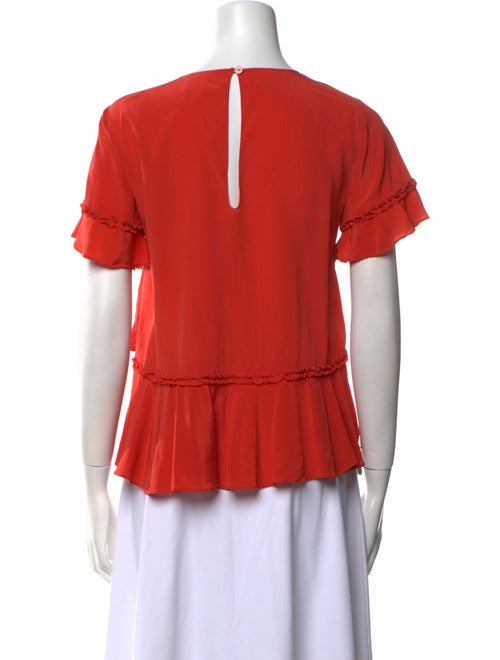 Cinq à Sept Silk Scoop Neck Blouse