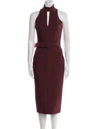 Cinq à Sept Mock Neck Long Dress