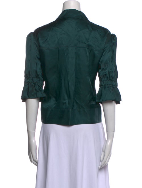 Cinq à Sept Three-Quarter Sleeve Button-Up Top