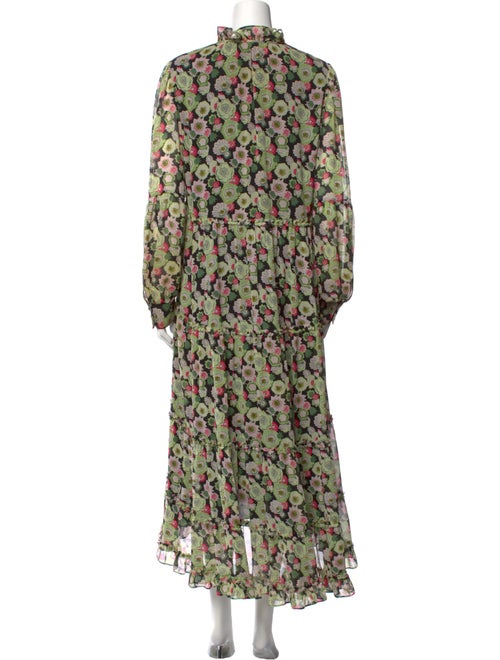 Cinq à Sept Floral Print Long Dress