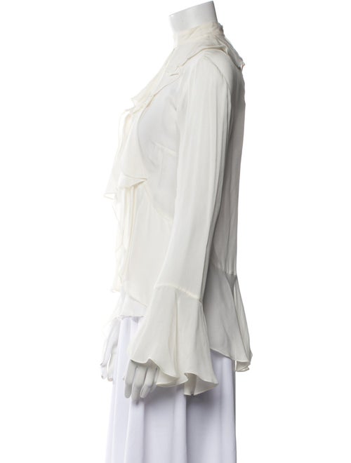 Cinq à Sept Silk Mock Neck Blouse